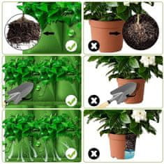 Wall Grow Bag 18 Tekstilni stenski sadilniki Black Pack of 1