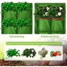 Wall Grow Bag 18 Tekstilni stenski sadilniki Black Pack of 1