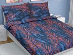 Dvoposteljna odeja iz lanenega bombaža - 1 kos 240x200, 2 kosa 70x90 cm - Perje