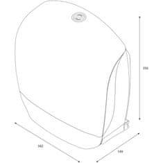 Katrin Dozator toaletnega papirja Gigant L - bela