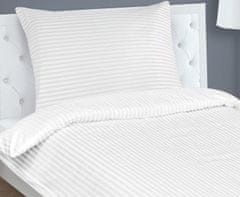 Bombažna posteljnina s hotelskim žepom - 140x200, 70x90 cm - bela
