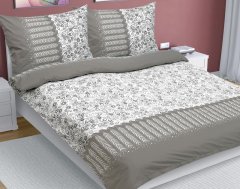 Dvoposteljna odeja iz lanenega bombaža - 1 kos 240x200, 2 kosa 70x90 cm - Louka