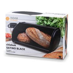 Škatla za kruh 43x27,5x18cm kovinska.BLACK