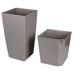 Plastkon Delto Stone samovlažeči sadilnik 30 x 58 cm siv, pakiranje po 1