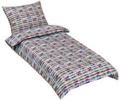Bombažno posteljno perilo Junior - 140x200, 70x90 cm - Formula siva