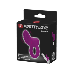 PRETTY LOVE Vibracijski obroček vijolične barve - COBRA