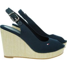 Tommy Hilfiger Espadrilje mornarsko modra 40 EU Iconic Elena Sling Back Wedge