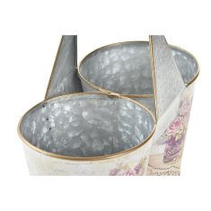 DKD Home Decor Lonček DKD Home Decor Pink Metal Shabby Chic 24 x 12 x 23 cm