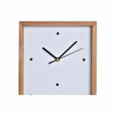 DKD Home Decor Stenska ura DKD Home Decor Bela rjava Lesene hiše Urbana 20 x 4 x 30 cm