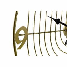 DKD Home Decor Stenska ura DKD Home Decor Black Golden Metal 60 x 3 x 60 cm Modern (2 enoti)