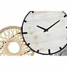 DKD Home Decor Stenska ura DKD Home Decor Siva Kovinski krogi MDF Les (99 x 7,6 x 54,3 cm)
