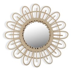BigBuy Zrcalo Versa Mirror Rattan Bambus (2 x 50 x 50 cm)