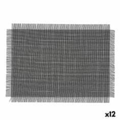 NEW Podloga Bidasoa Ikonic Črna PVC (47,5 x 29,5 cm) (Pack 12x)