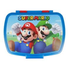 NEW Plastična posoda za sendvič Super Mario Plastika Rdeča Modra (17 x 5.6 x 13.3 cm)
