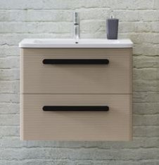 TBoss Kopalniška omarica z umivalnikom Ohana 60 cm, krem mat