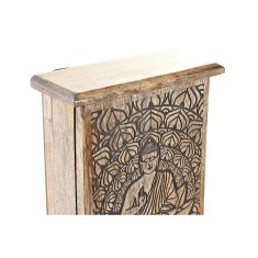 DKD Home Decor Omarica za ključe DKD Home Decor Rjava Temno rjava Mango les 18 x 7,5 x 28 cm