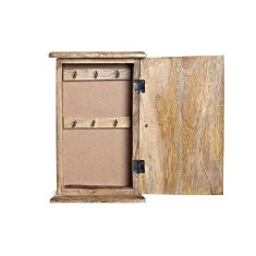 DKD Home Decor Omarica za ključe DKD Home Decor Rjava Temno rjava Mango les 18 x 7,5 x 28 cm