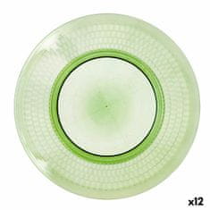 NEW Farfurie Întinsă Quid Viba Zelena Plastika 27 cm Ø 27 cm (12 kosov) (Pack 12x)