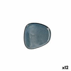 NEW Farfurie Întinsă Bidasoa Ikonic Keramika Modra (14 x 13,6 x 0,8 cm) (Pack 12x)