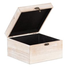 BigBuy Okrasna škatla iz ratana 20 x 20 x 12 cm DMF Palma (2 enoti)