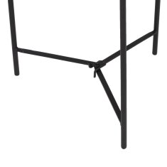 BigBuy Stranska mizica 40,5 x 40,5 x 60,5 cm Črna krem železo