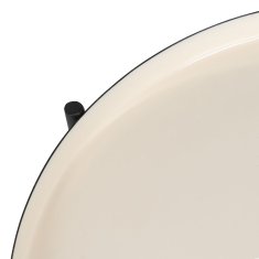 BigBuy Stranska mizica 40,5 x 40,5 x 60,5 cm Črna krem železo