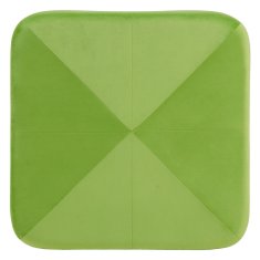 DKD Home Decor Pouffe Sintetična tkanina Les Zelena 60 x 60 x 40 cm