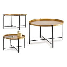 Gift Decor Stranska mizica Black Golden Metal (76,5 x 46 x 76,5 cm)