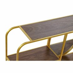 DKD Home Decor Stensko ogledalo DKD Home Decor Zlati kovinski les rjave barve (100 x 18 x 40 cm)