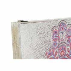 DKD Home Decor Omarica za ključe DKD Home Decor Beige Grey Canvas MDF Wood 2 enoti 46,5 x 6 x 31,5 cm