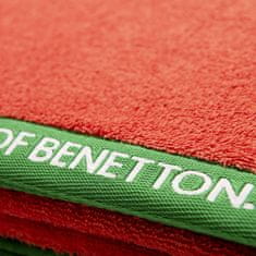 NEW Brisača za na plažo Benetton Rainbow Rdeča (160 x 90 cm)