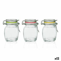 NEW Kozarec za shranjevanje Quid Select Prozorno Steklo (10 cl) (Pack 12x)