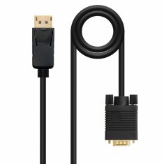 Nanocable Adapter DisplayPort na VGA NANOCABLE 10.15.4402 (2 m) Črna