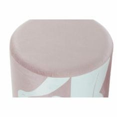 DKD Home Decor Naslon za noge DKD Home Decor Scandi Golden White Light Pink 30 x 30 x 38 cm (2 enoti)