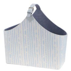 DKD Home Decor Stojalo za revije DKD Home Decor 49 x 17 x 45 cm Modra Bela Sredozemska