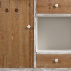 BigBuy Bivak COUNTRY Naravna bela jelka 120 x 35 x 80 cm MDF Les