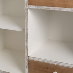 BigBuy Bivak COUNTRY Naravna bela jelka 120 x 35 x 80 cm MDF Les