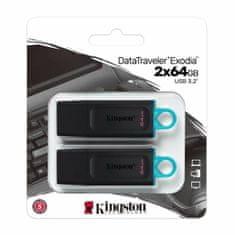 NEW Ključ USB Kingston DataTraveler Exodia Zelena 64 GB 2 pcs