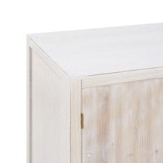 BigBuy Predsobna miza s predali DUNE Naravna bela jelka 80 x 40 x 80 cm