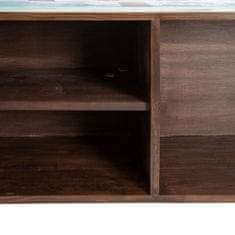 BigBuy Bivak Modra kovina Les Rjava 120 x 40 x 80 cm
