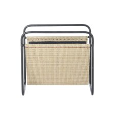 DKD Home Decor Stojalo za revije DKD Home Decor 39 x 26 x 36 cm Naravna črna kovina