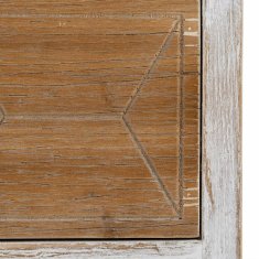 BigBuy Nočna omarica COUNTRY Naravna bela jelka 50 x 35 x 55 cm MDF Les