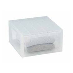 BigBuy Komoda Terry LightDrawer L Večnamenska Bela Transparentni polipropilen Plastika 39,6 x 39 x 21,3 cm