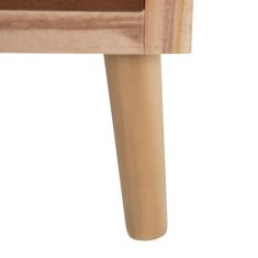 BigBuy TV pohištvo SASHA Natural Wood Cream Rattan