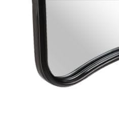 BigBuy Stensko ogledalo 77 x 2,5 x 98 cm Črna kovina