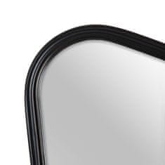 BigBuy Stensko ogledalo 77 x 2,5 x 98 cm Črna kovina