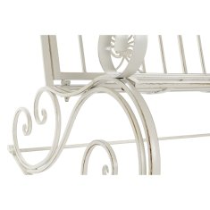 DKD Home Decor Gugalni stol DKD Home Decor Kovina Aluminij Bela (118 x 90 x 92 cm)