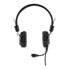 NEW Slušalke z mikrofonom Bluestork MC-201 Črna/Srebrna