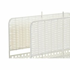 DKD Home Decor Stojalo za revije DKD Home Decor Natural Metal White wicker (36,5 x 15 x 41 cm)