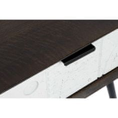 DKD Home Decor Nočna omarica DKD Home Decor 45 x 38 x 50 cm Črna kovina Bela Mango les Wengue